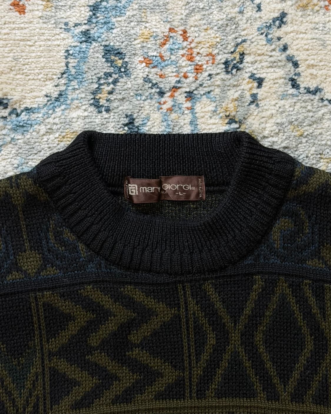 Japanese 올드스쿨 패턴 니트 스웨터 상품이미지6