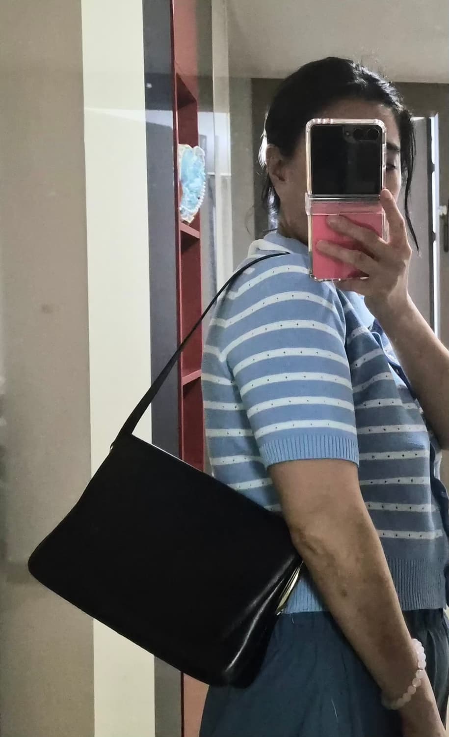 빈티지 아이그너  골드메탈 숄저백 상품이미지9