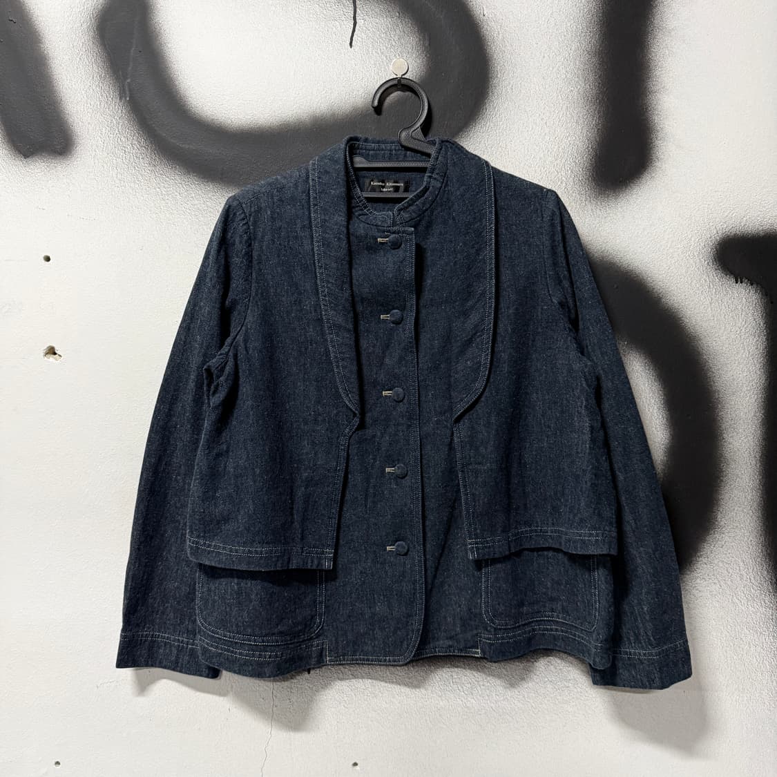 VTG 빈티지 차이나 카라 레이어드 디테일 데님 자켓 상품이미지1