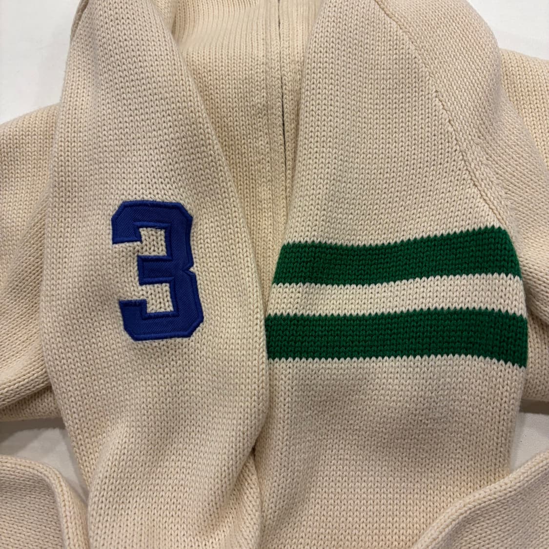 [XL] 폴로 랄프로렌 아이보리 후드 니트 집업 B538 상품이미지5