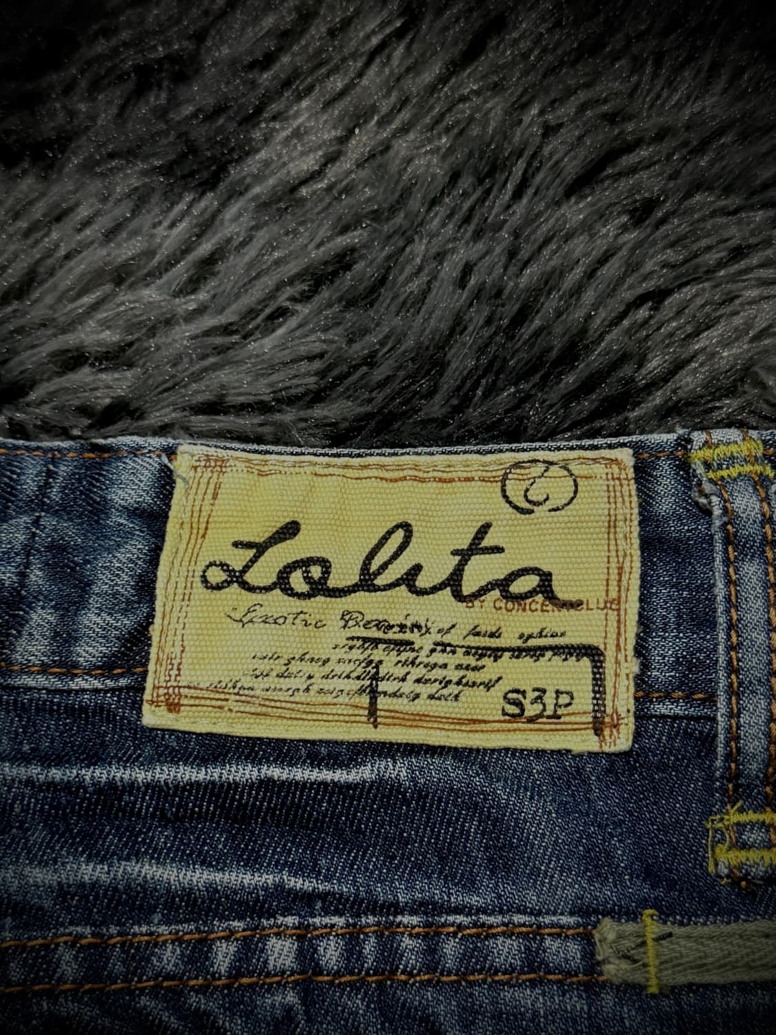 LOLITA JEANS 네온 파이핑 헤비 워싱 부츠컷 데님팬츠 상품이미지8