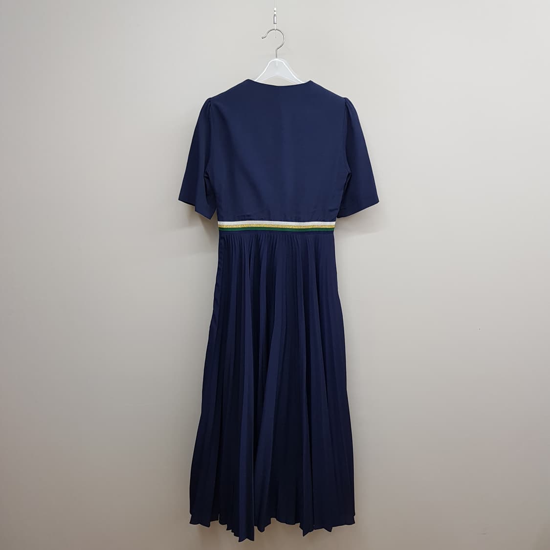 산드로 트리밍 플리츠 롱 원피스 34사이즈 상품이미지7