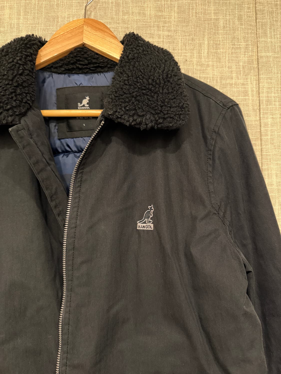 캉골 스트릿 누빔 점퍼 L 블랙 상품이미지2