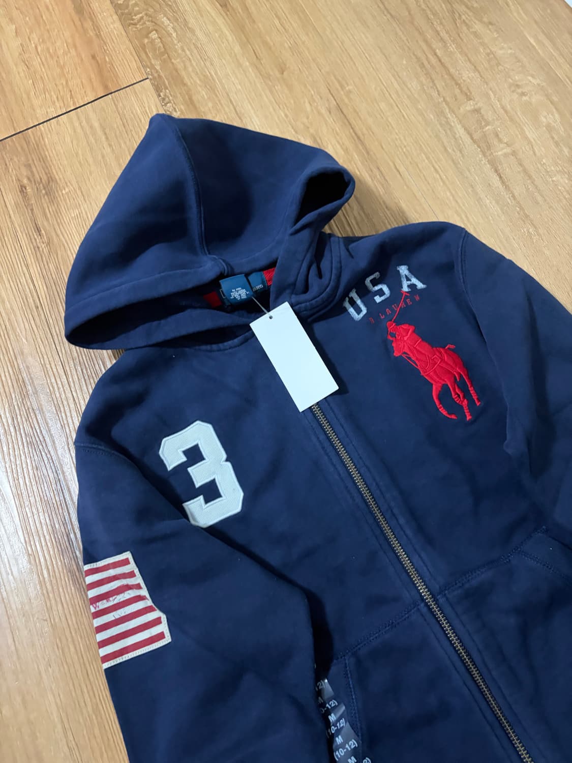폴로 빅포니 성조기 후드집업 새상품 상품이미지1