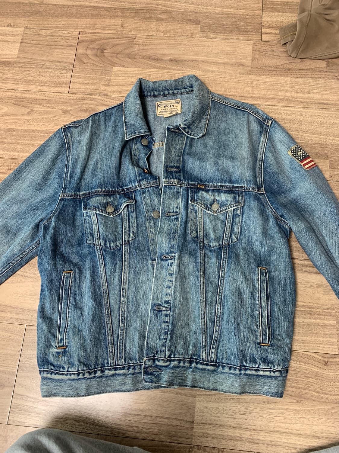 폴로 성조기 데님자켓 상품이미지1