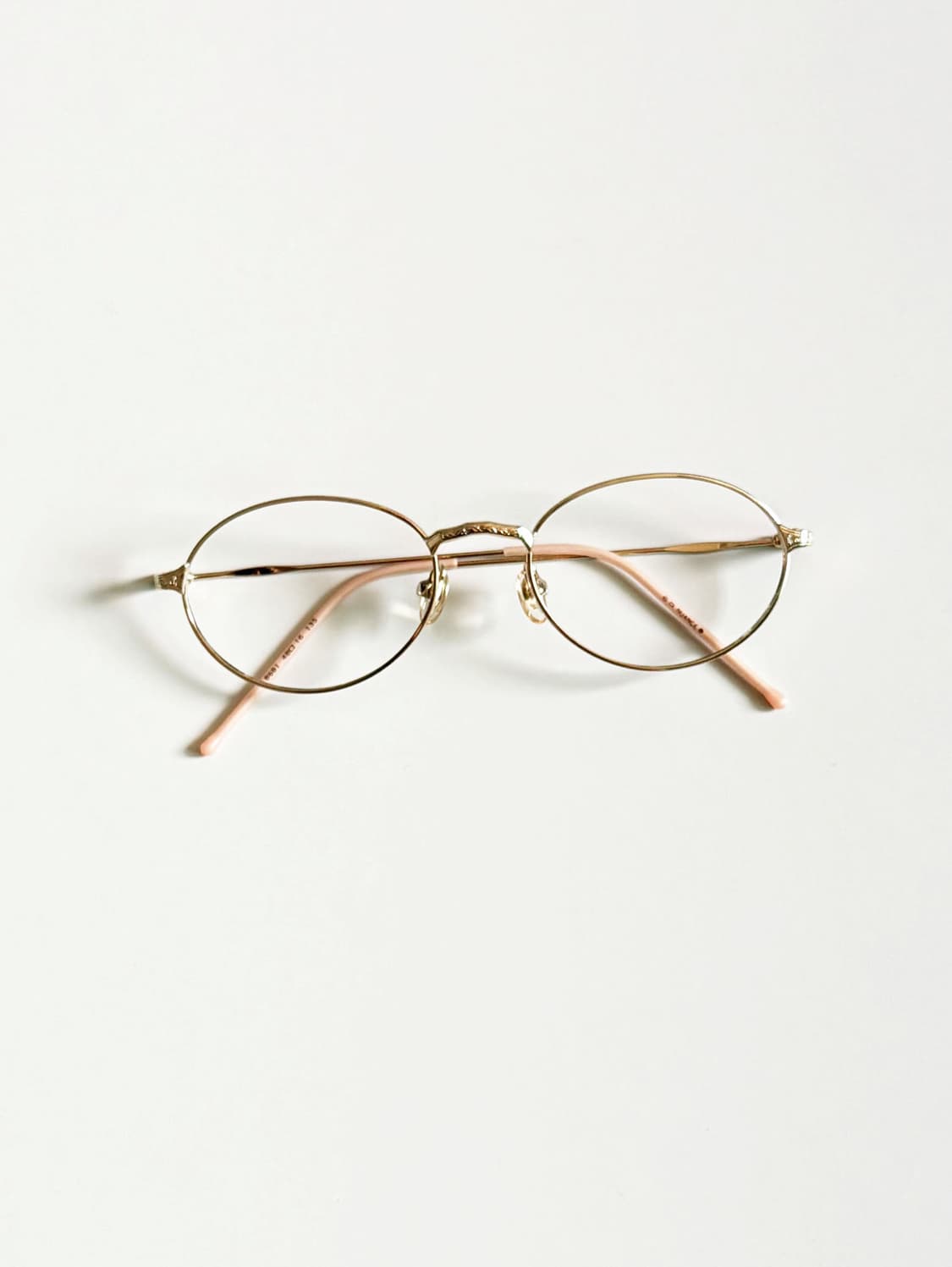 90s NUANCE 골드 슬림 오벌 메탈 빈티지 안경 상품이미지1
