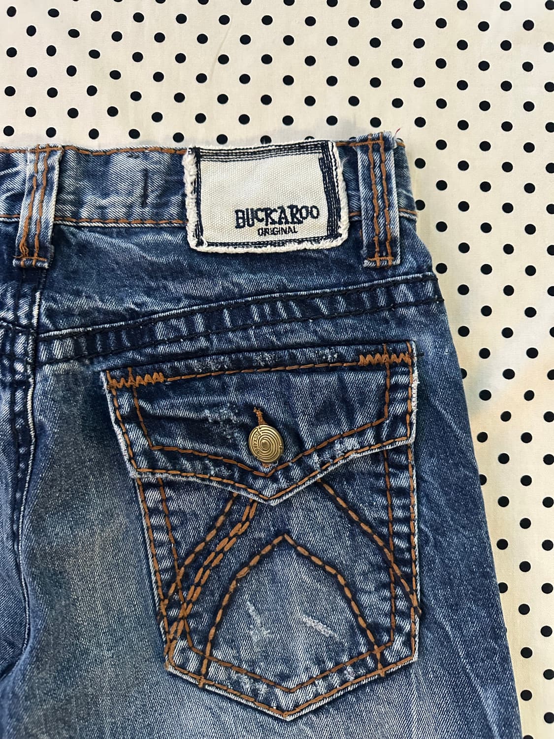 버커루 워싱 데님팬츠 y2k 펑크 상품이미지6