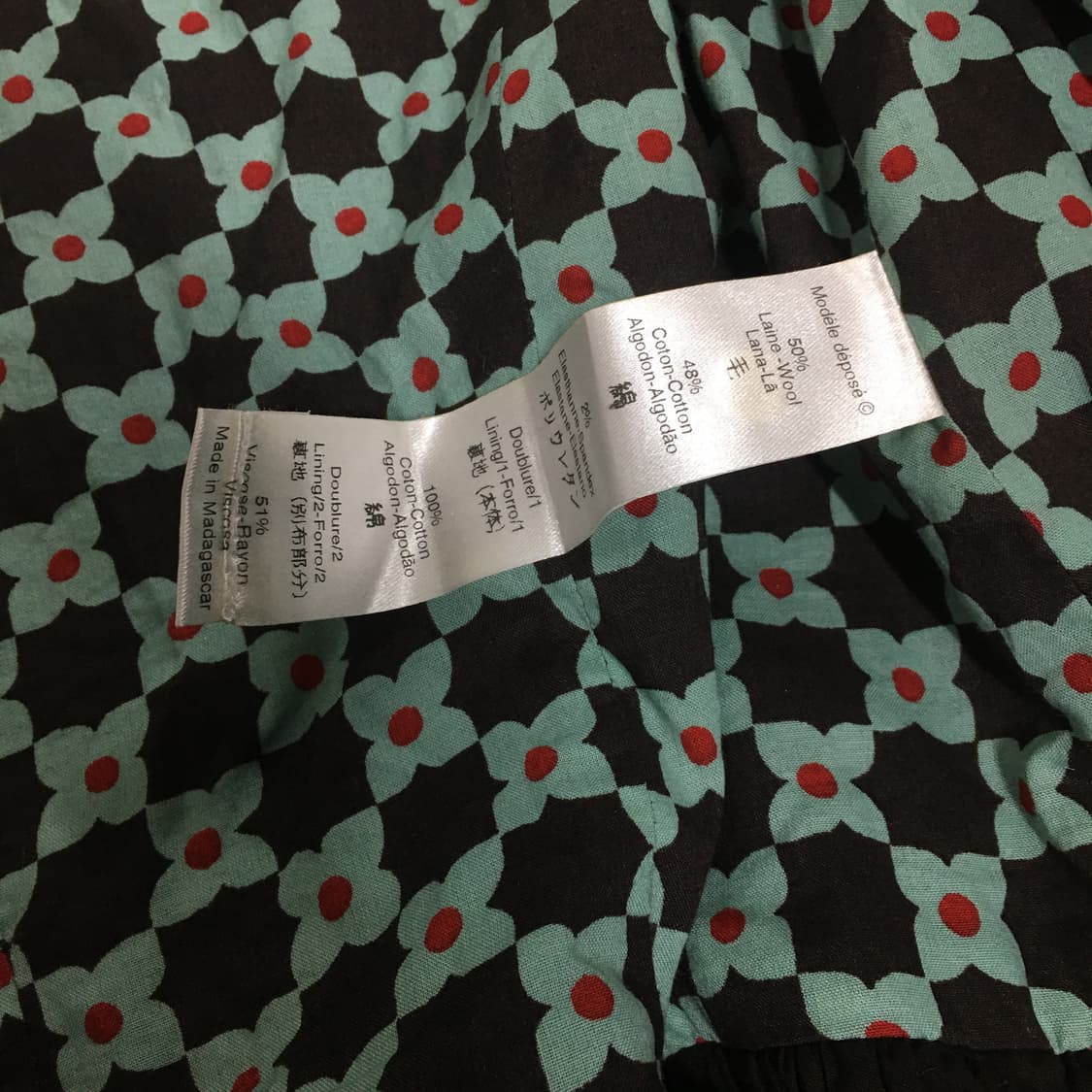 Kenzo 올풀린 밑단 체크 자켓 상품이미지6