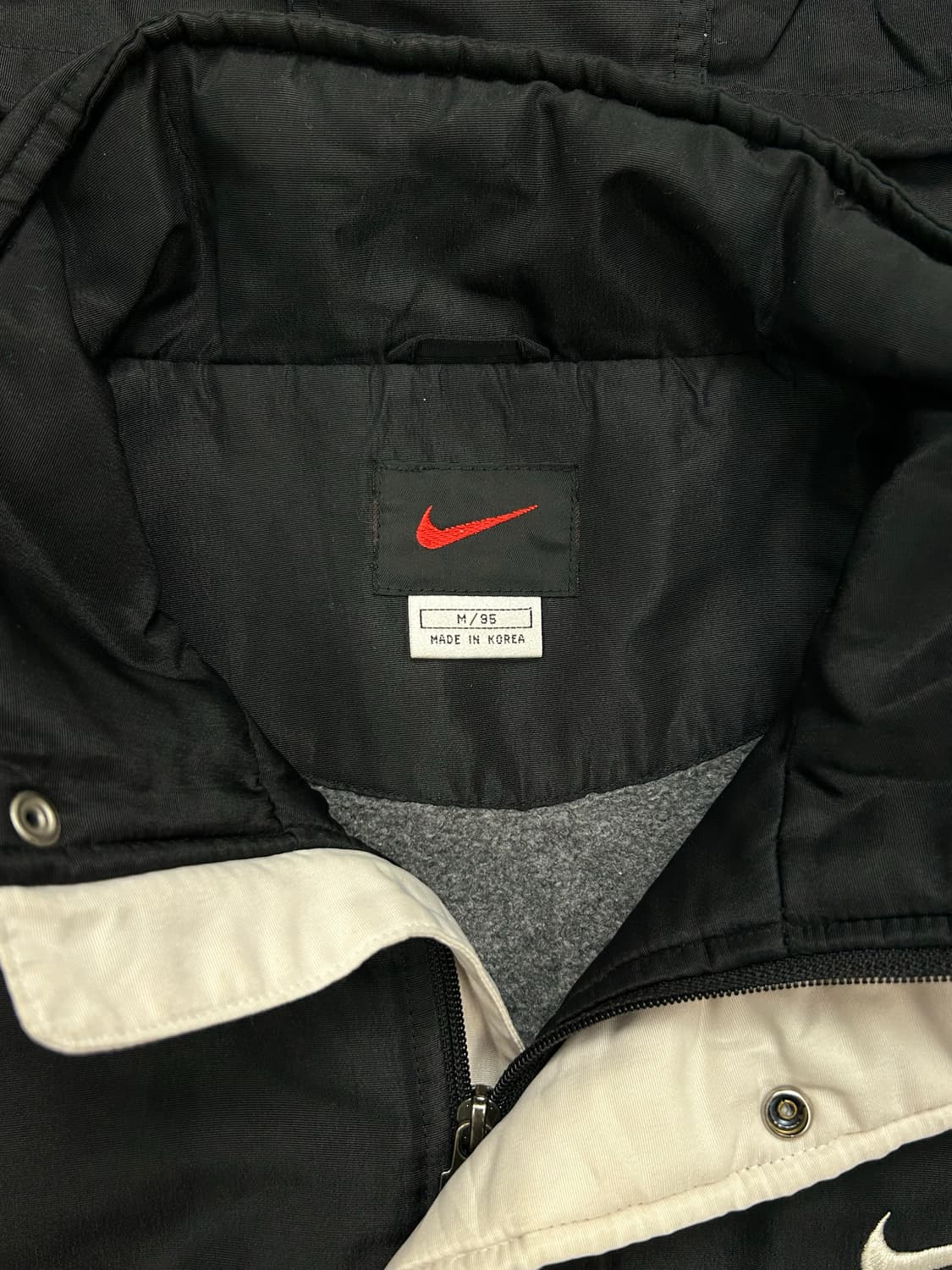 나이키 올드스쿨 화이트 라인 누빔 점퍼 M 상품이미지5