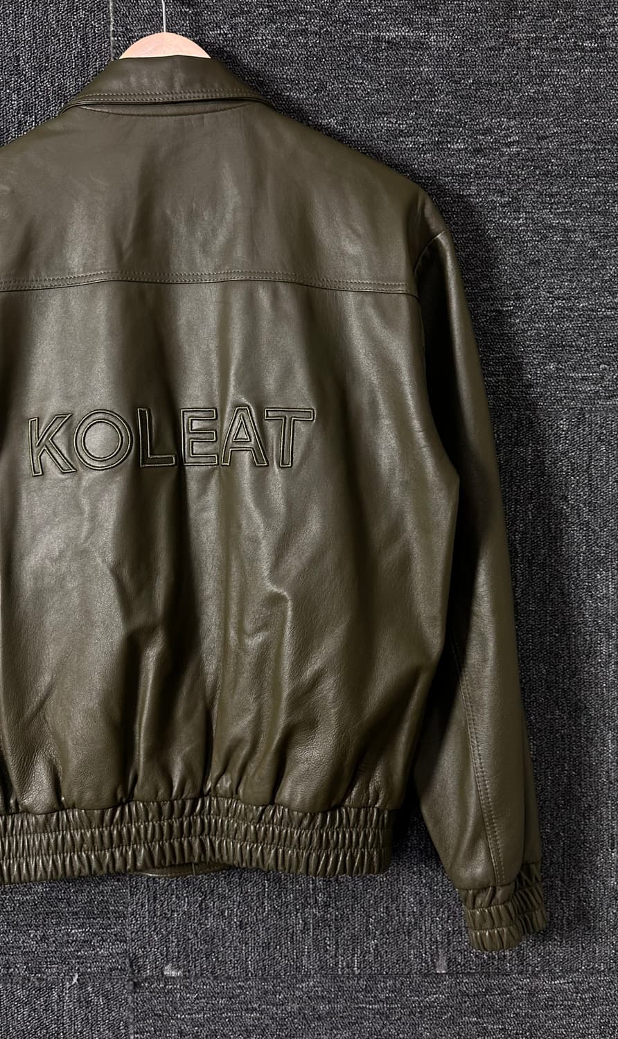 KOLEAT 카키 양가죽 자켓 남녀공용 상품이미지3