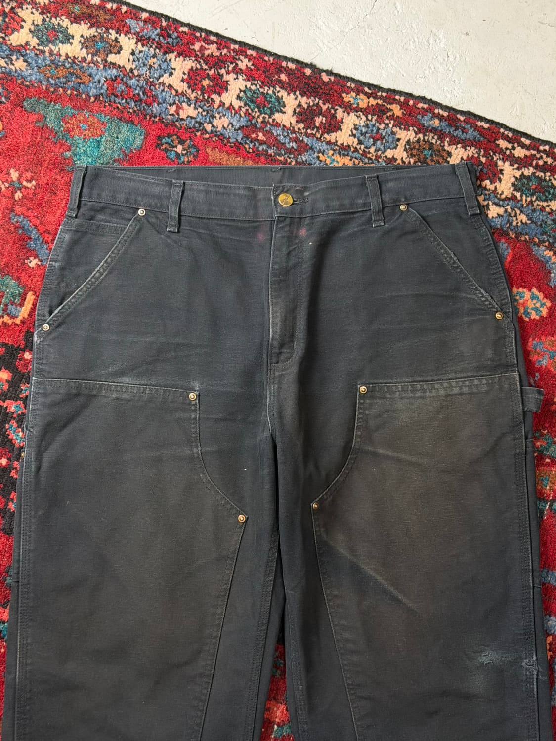 OG 칼하트 B136 더블니 블랙 칼하트 썩블니 카펜터 상품이미지5