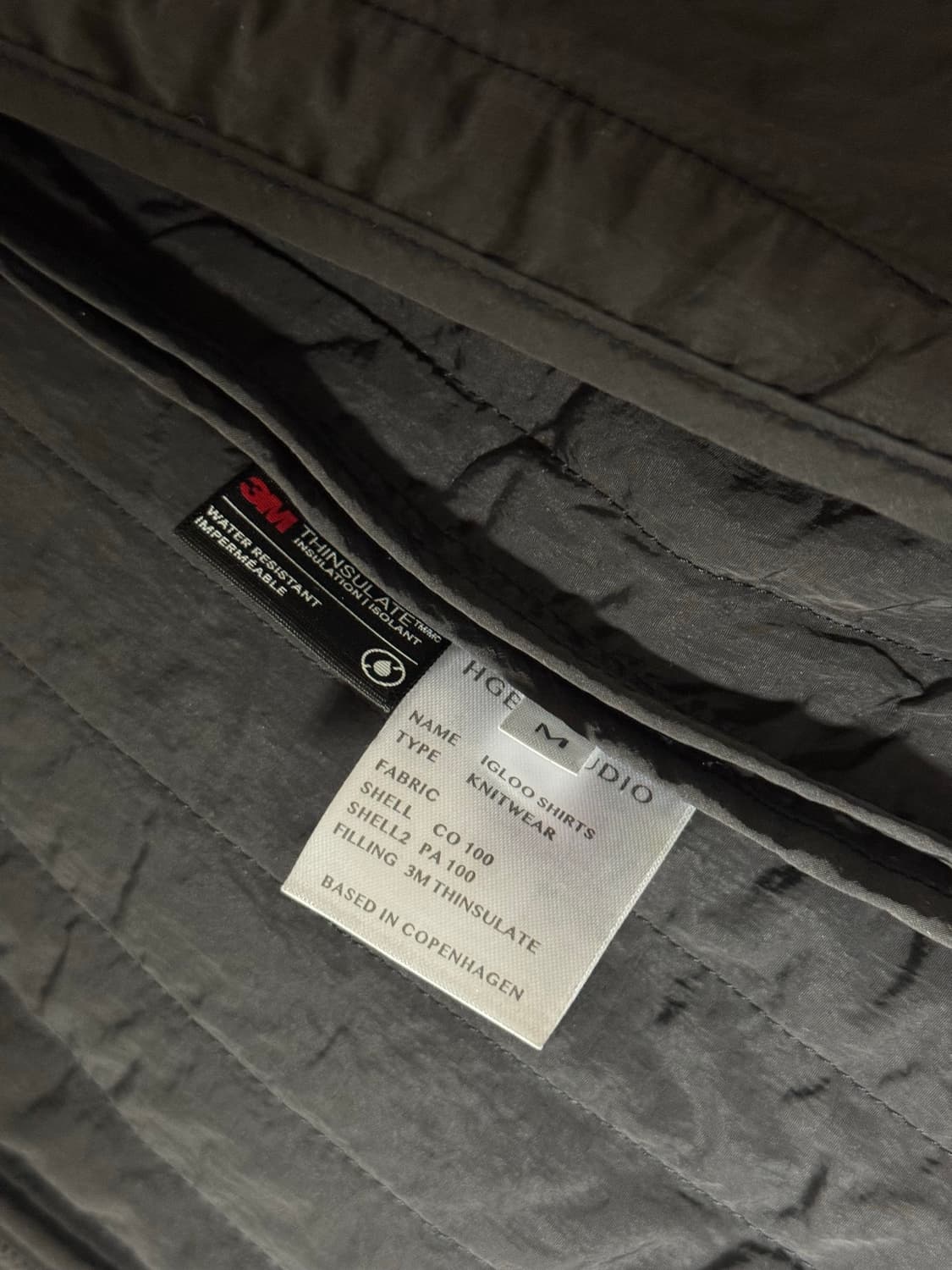 Hgbb Studio 이글루 셔츠 차콜 M 상품이미지2