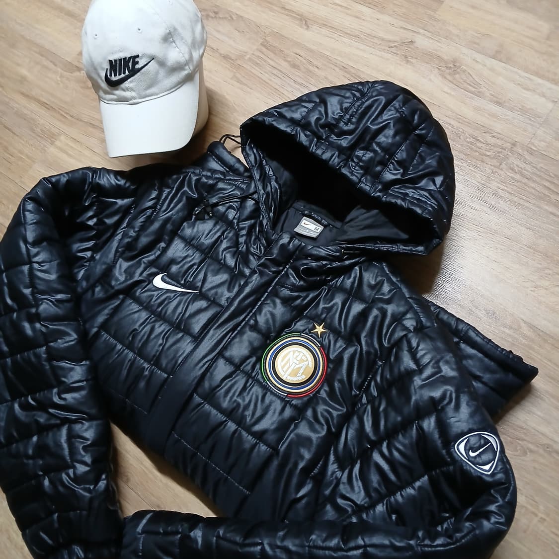 nike 나이키 인터밀란 유광 패딩 점퍼 자켓 m 95 상품이미지1