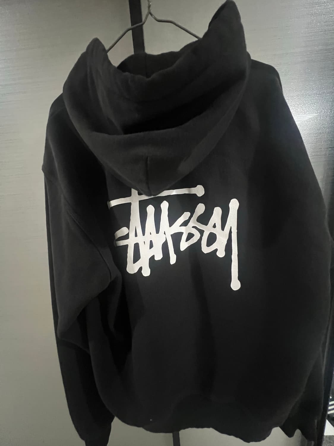 스투시 베이직 후드 집업 블랙 상품이미지2