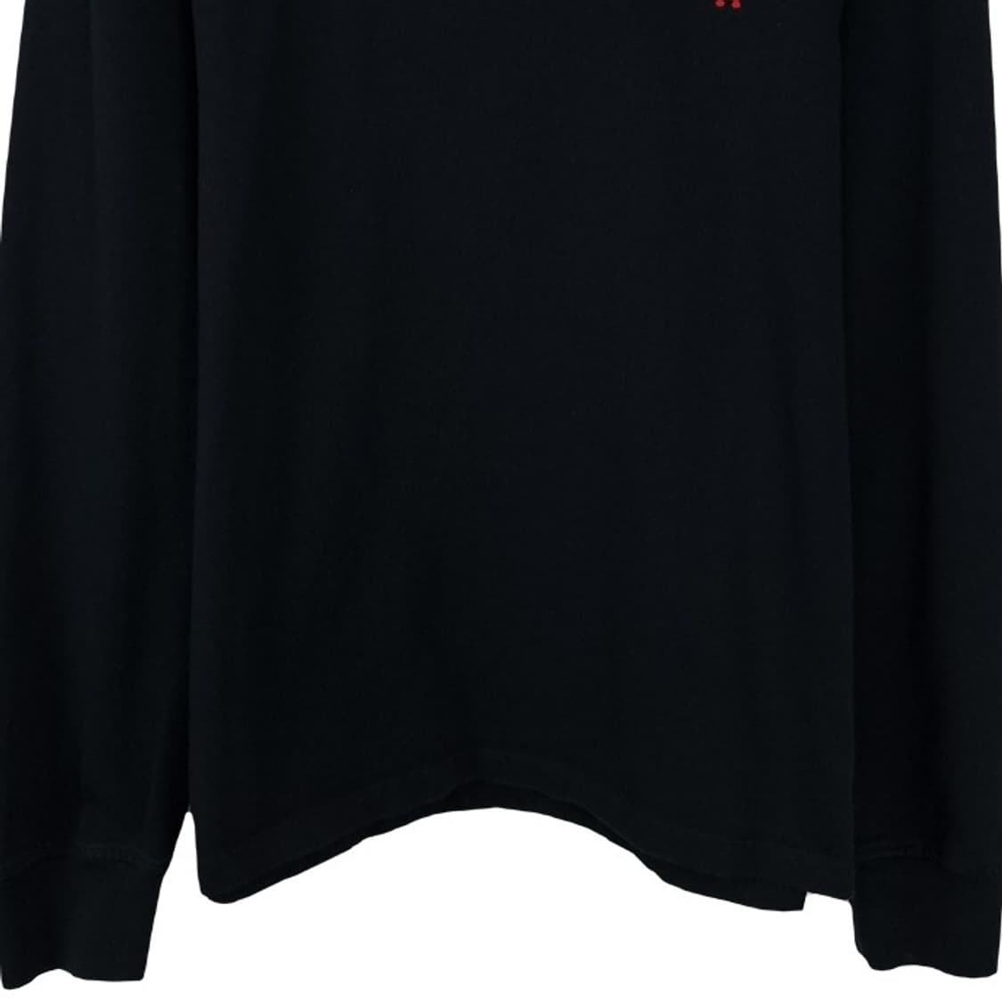 [아미] 21 F/W 스몰 하트 로고 롱슬리브 긴팔티 블랙 P01048 상품이미지5