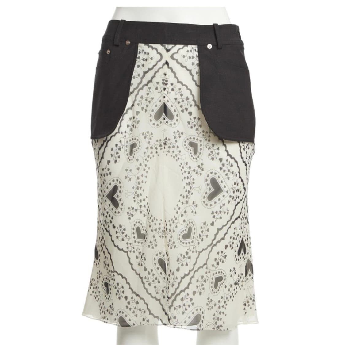 존 갈리아노 실크 스커트 상품이미지3