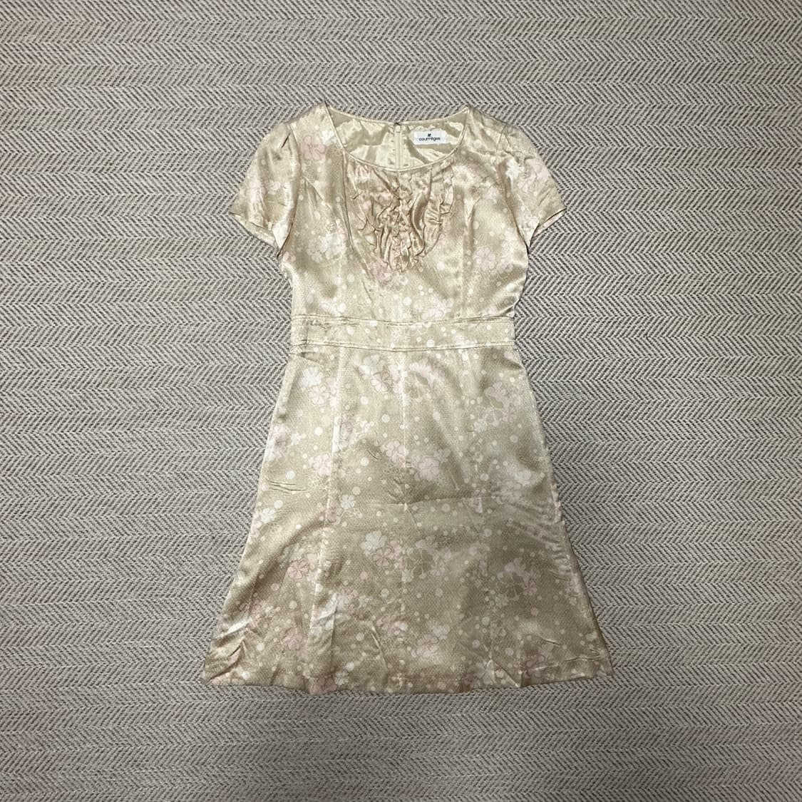 COURREGES silk 100% onepiece dress 상품이미지1