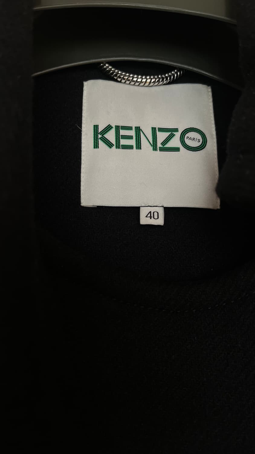 Kenzo 하이넥 카라 비대칭 코트 상품이미지3