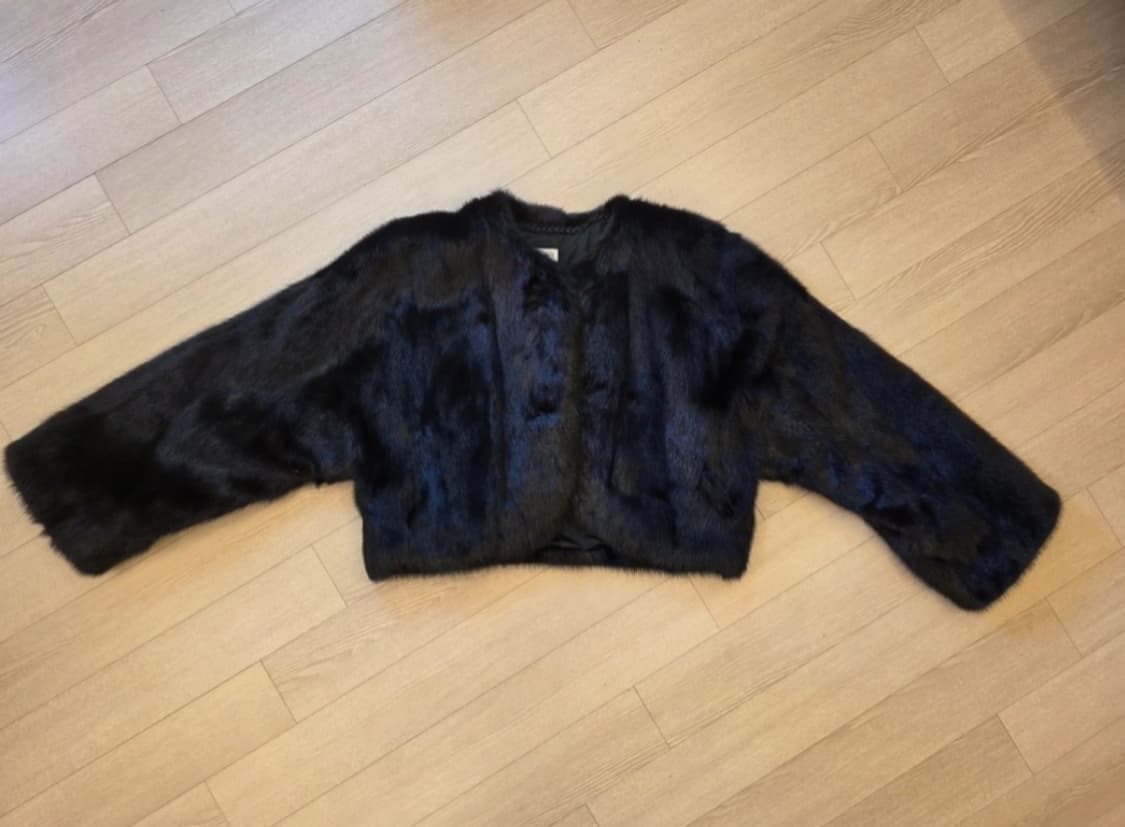 크롭 밍크 코트 F사이즈 상품이미지1