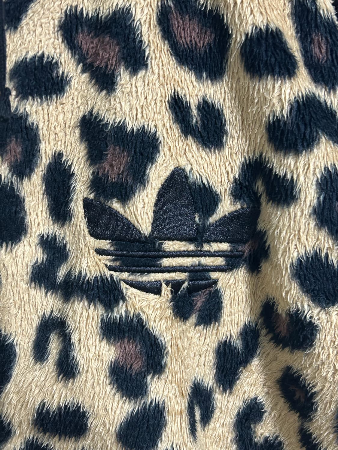 아디다스 레오파드 플리스 후드집업 져지 상품이미지3