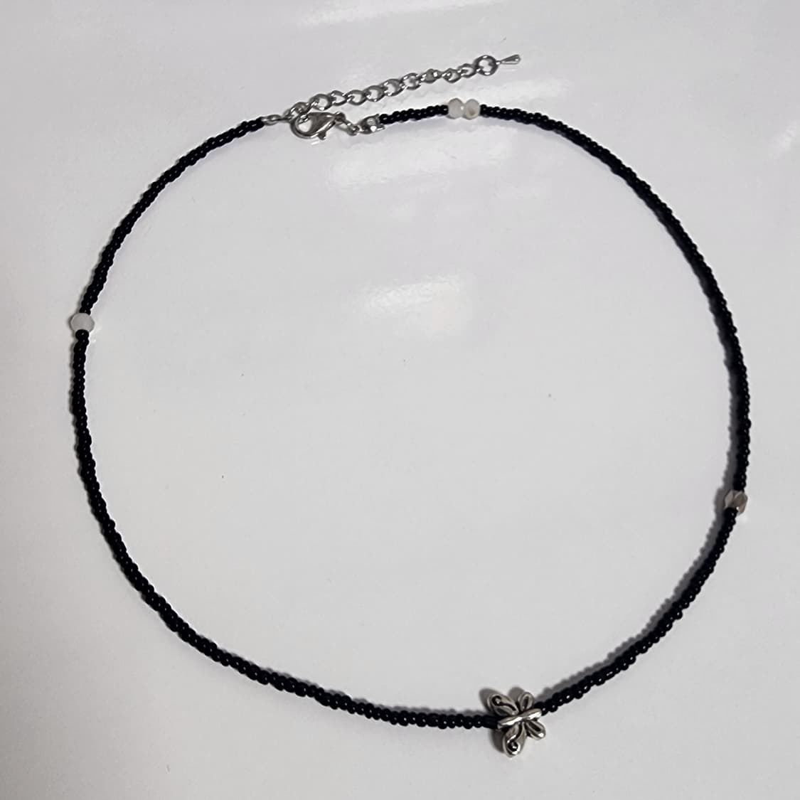 여자 실버 나비 목걸이 상품이미지3