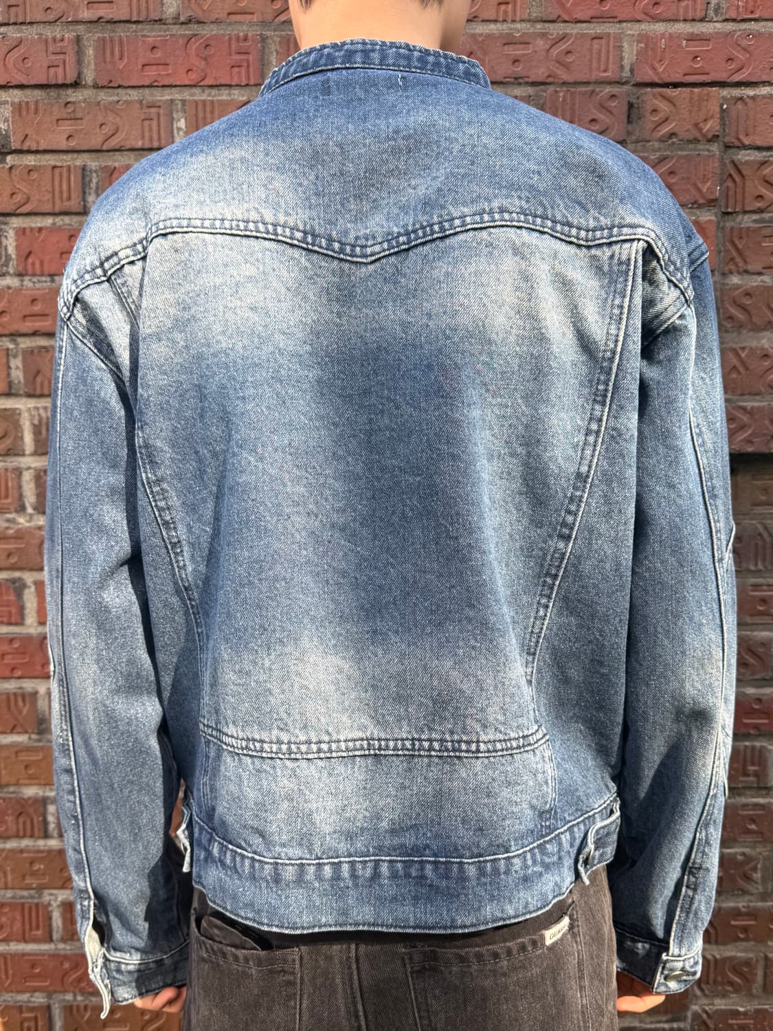 EMAR 스탠드넥 데님 집업 자켓 상품이미지6