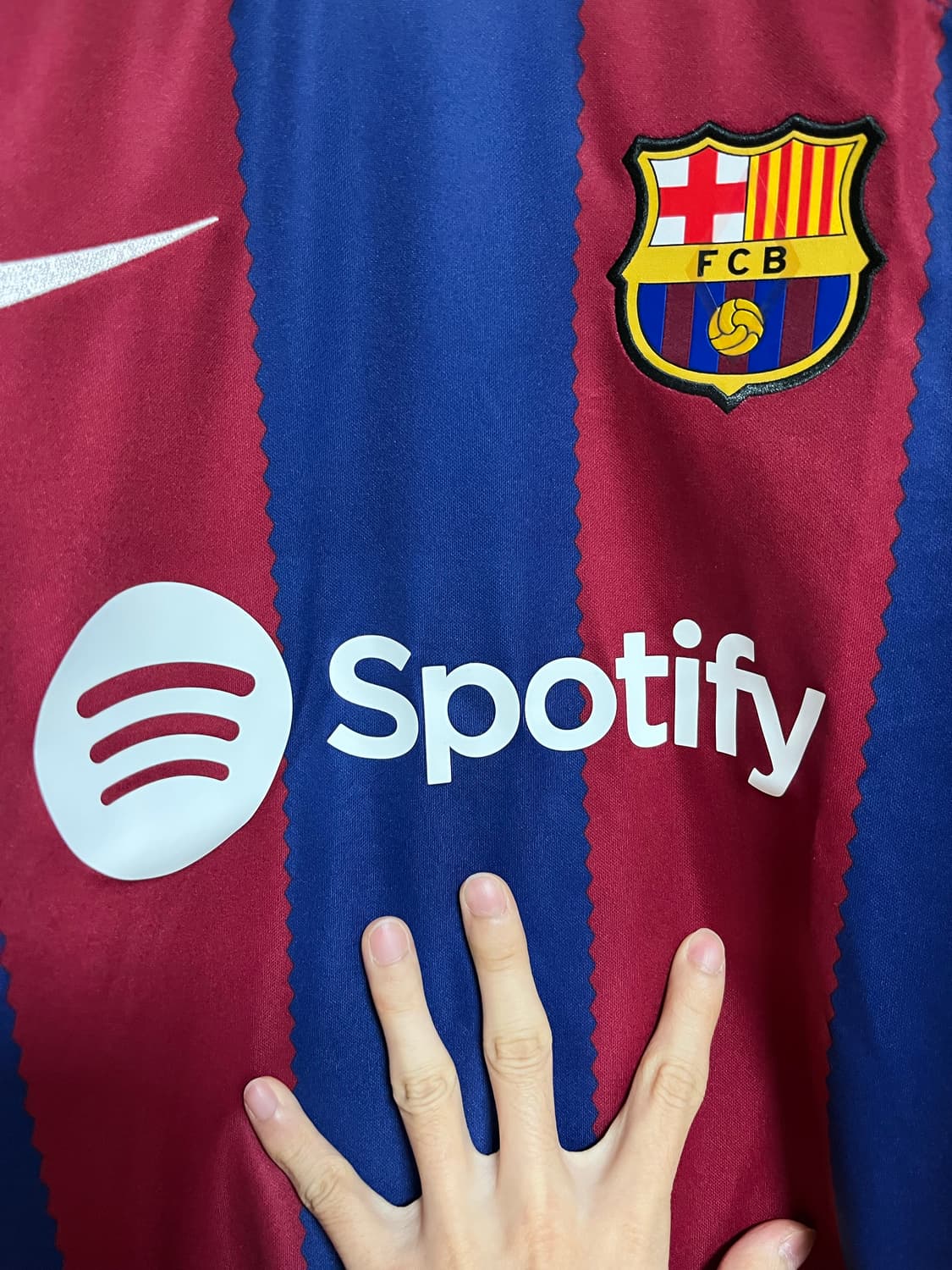 [L,XL] 바르셀로나 23-24 홈 유니폼 새상품 판매 상품이미지4