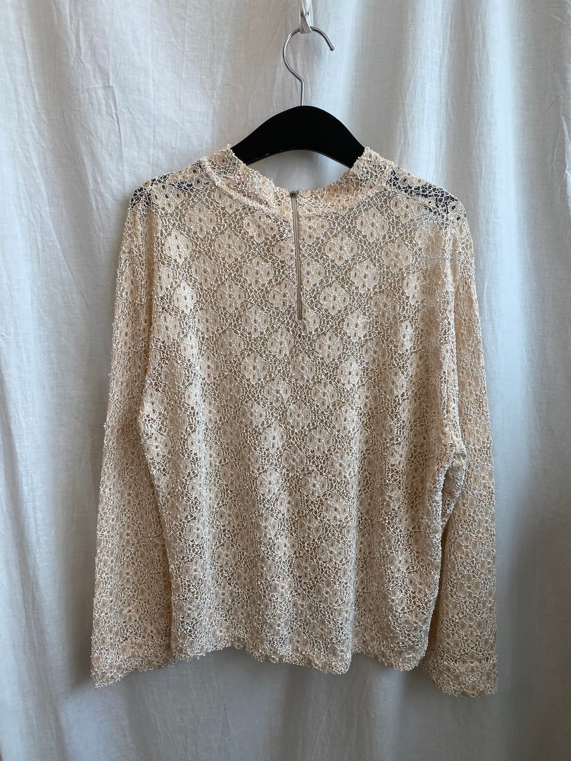 베이지 레이스 블라우스(F) 상품이미지3