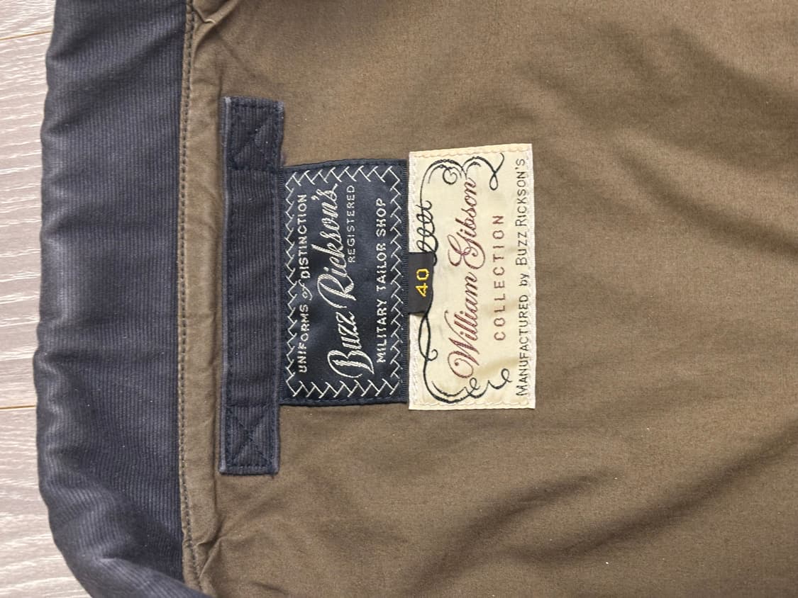 버즈릭슨 윌리엄깁슨 정글크로스 a-2 자켓 40 상품이미지5