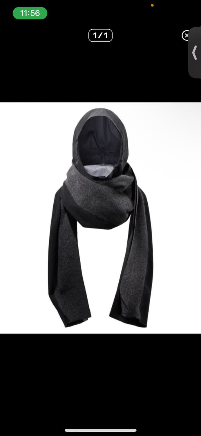 엑슬림 ep.4 후드 머플러 블랙 후디드 상품이미지1