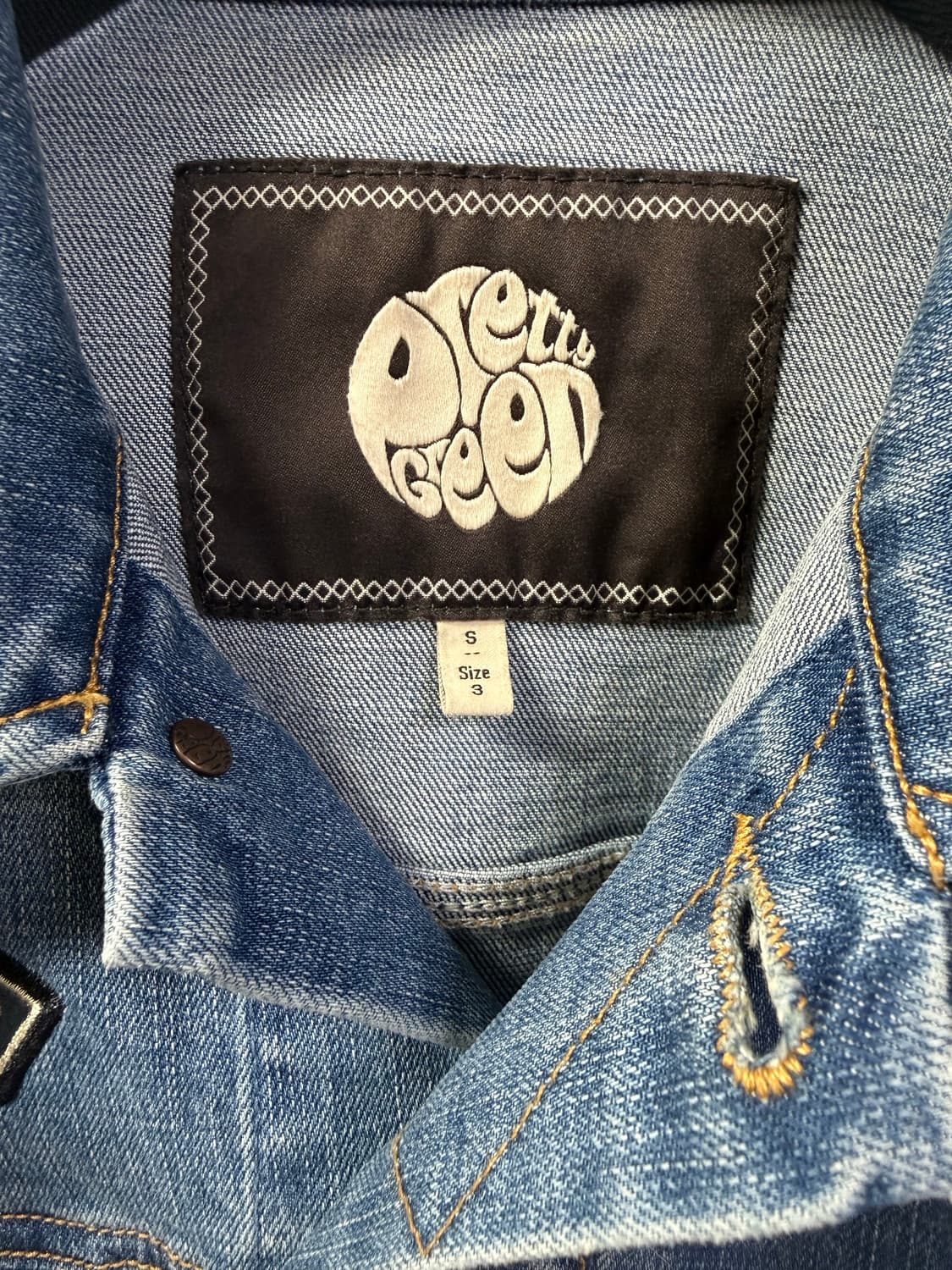 오아시스 리암갤러거 프리티그린 live forever 데님 자켓 상품이미지5