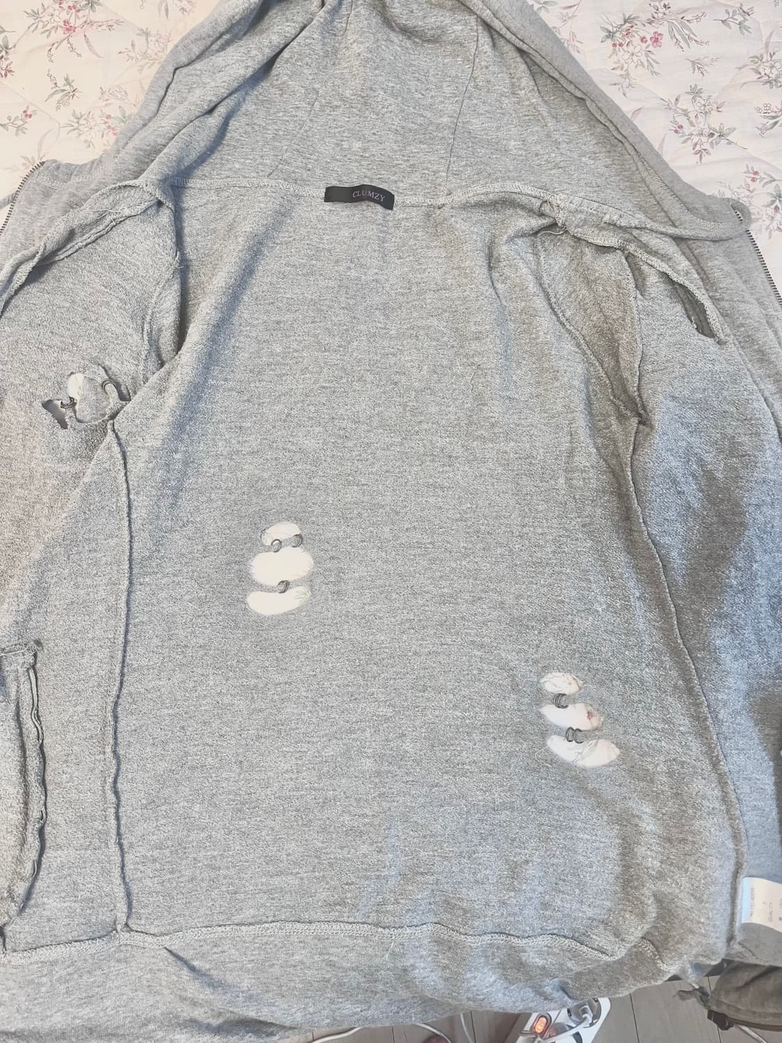 일본 빈티지 갸루 롱 후드집업 상품이미지2