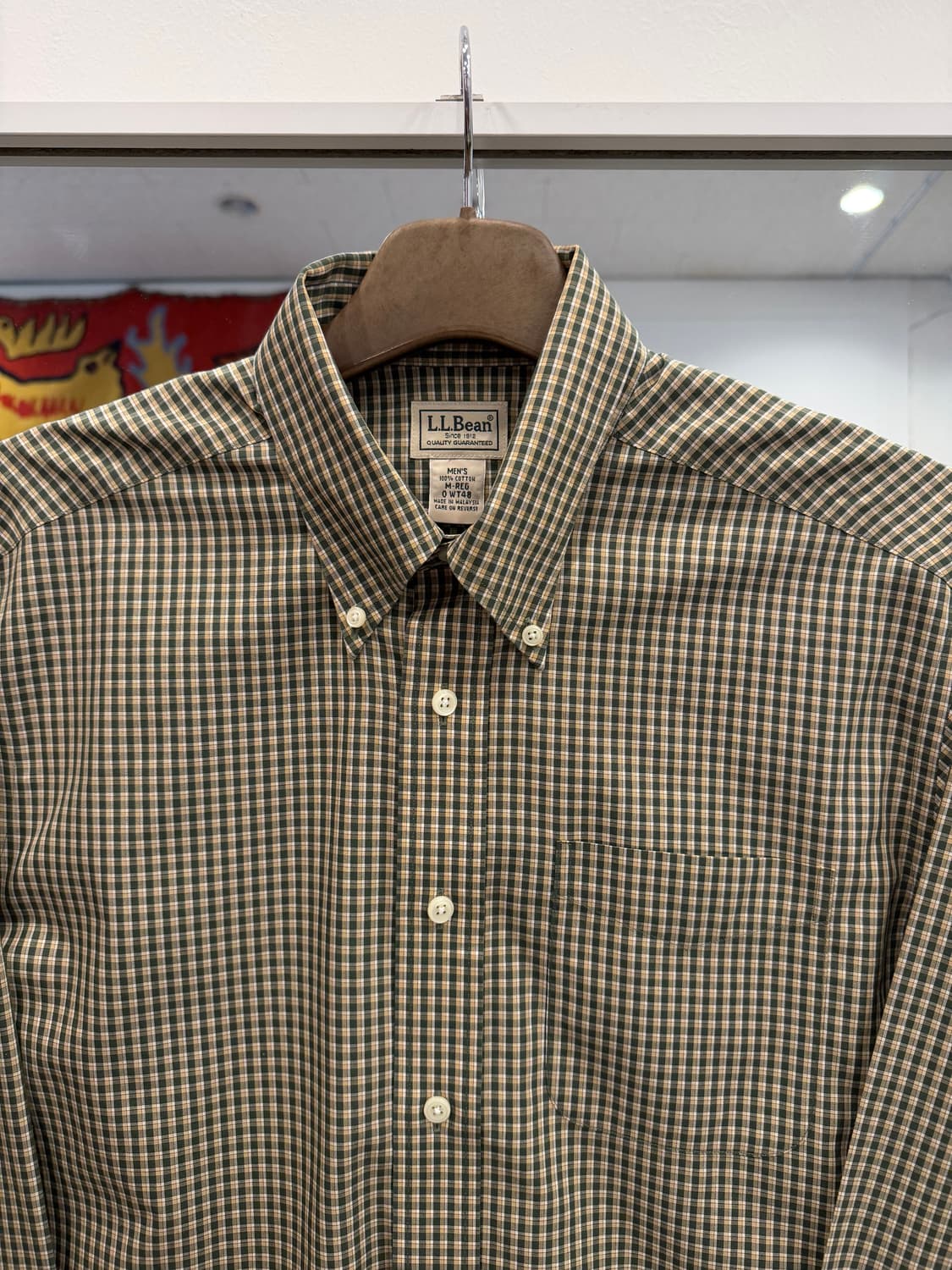 00s L.L.Bean 엘엘빈 링클 체크 셔츠 상품이미지3