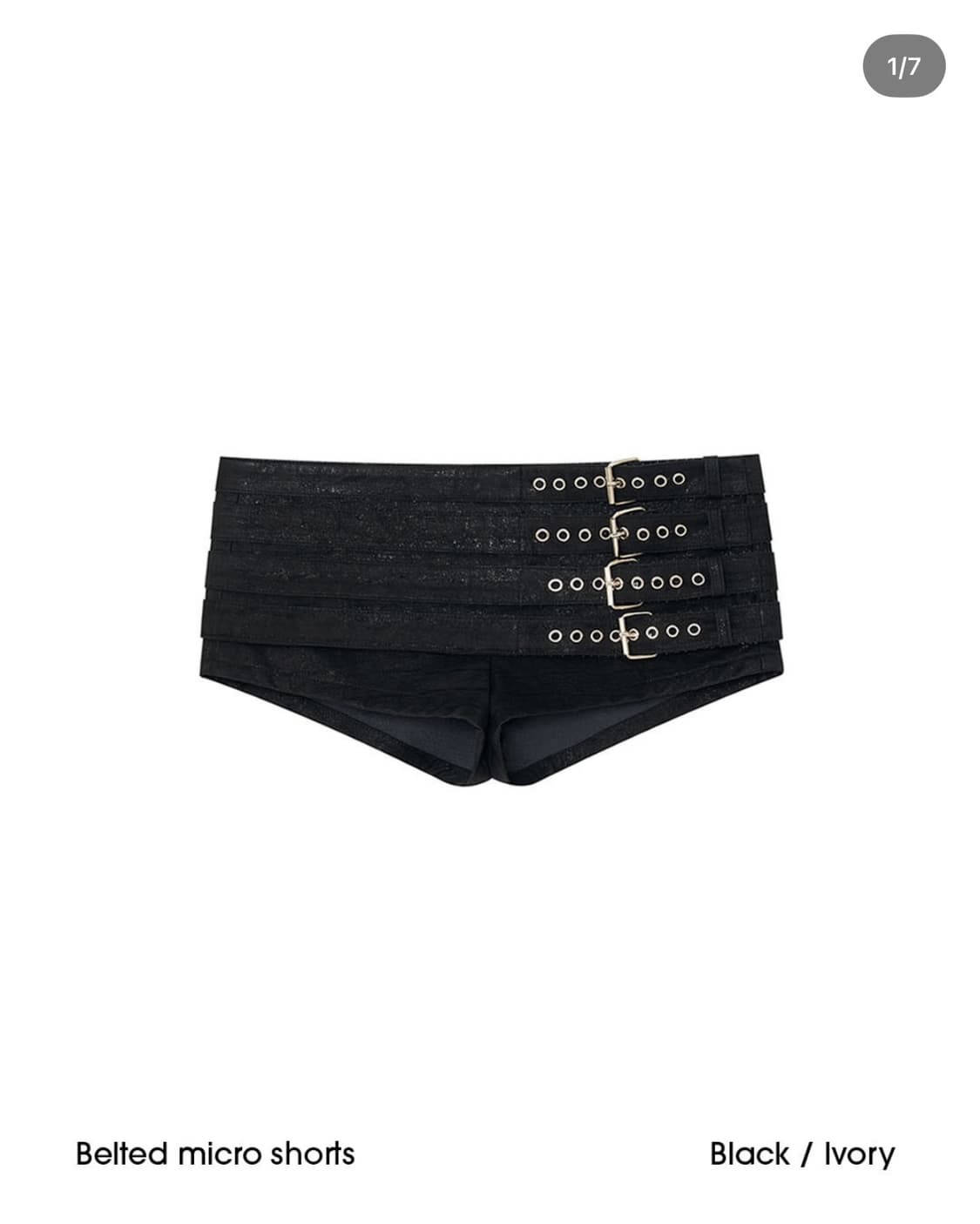 본네 Belted micro shorts (Black) 상품이미지1