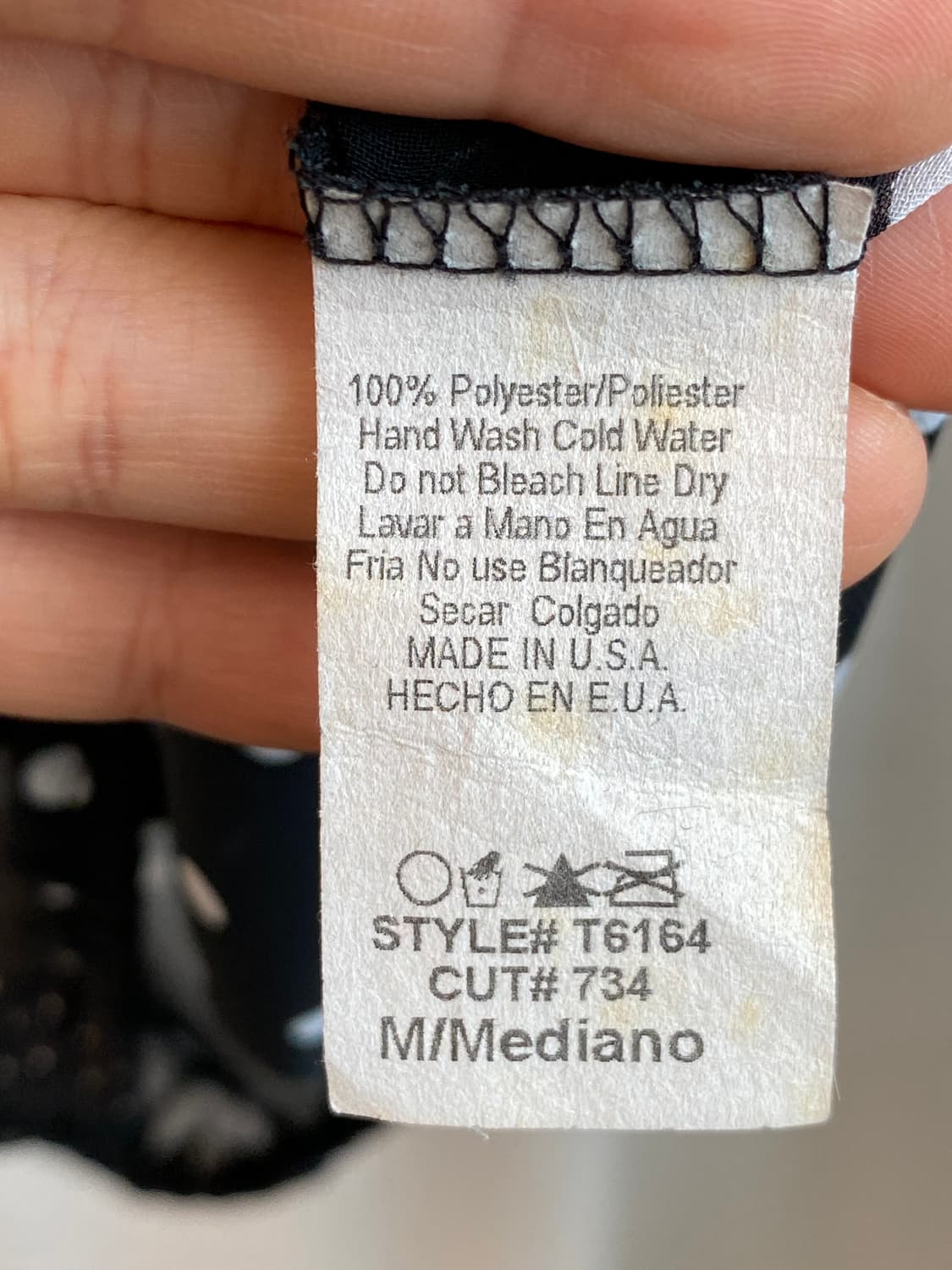 Made in USA  시스루 오프숄더 블라우스(M-L) 상품이미지9