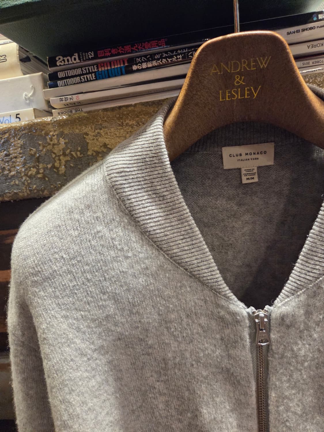 클럽모나코 니트짚업 가디건 상품이미지5