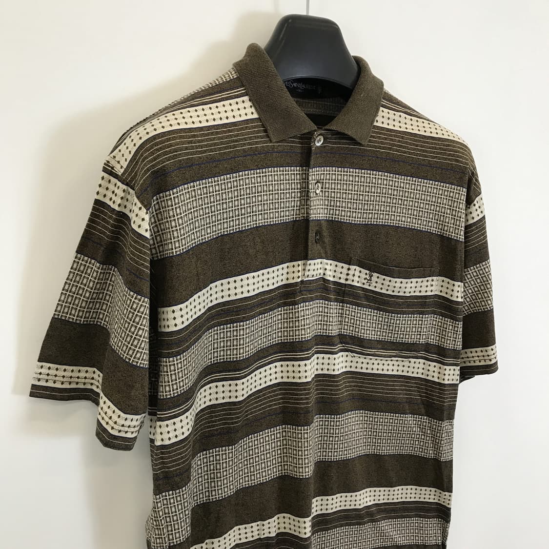 YSL 입생로랑 이태리메이드 90s 패턴카라티 [95] 상품이미지2