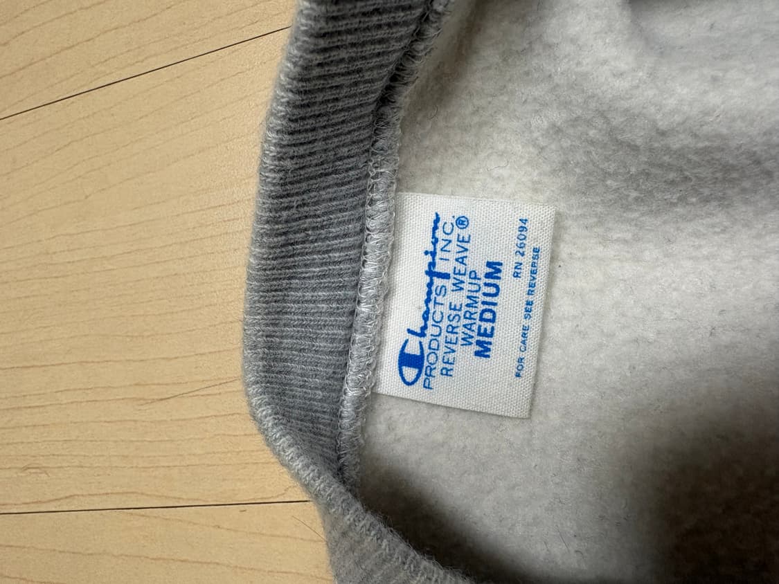 챔피온 리버스위브 재팬 블루택 그레이 스웻셔츠 맨투맨 상품이미지5