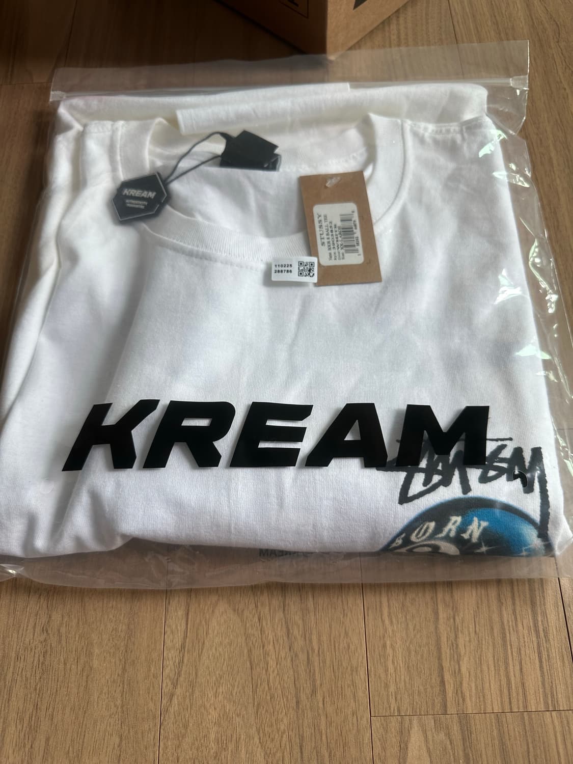 스투시 x 본앤레이즈드 8볼 티셔츠 화이트 XXL 2XL 상품이미지3