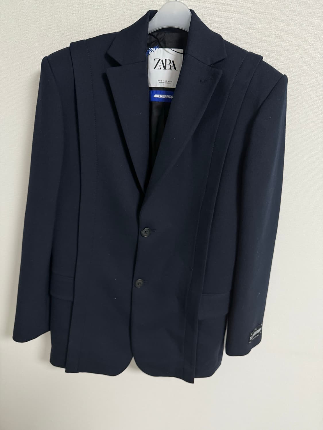 자라 x 아더에러 오버사이즈 블레이저 자켓 네이비 상품이미지1