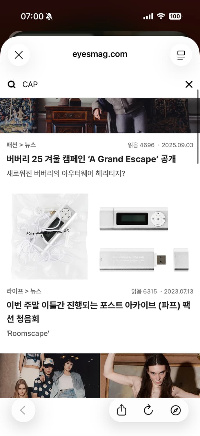 PAF 청음회 MD 100개 한정 mp3 (실리카겔 참여) 상품이미지1