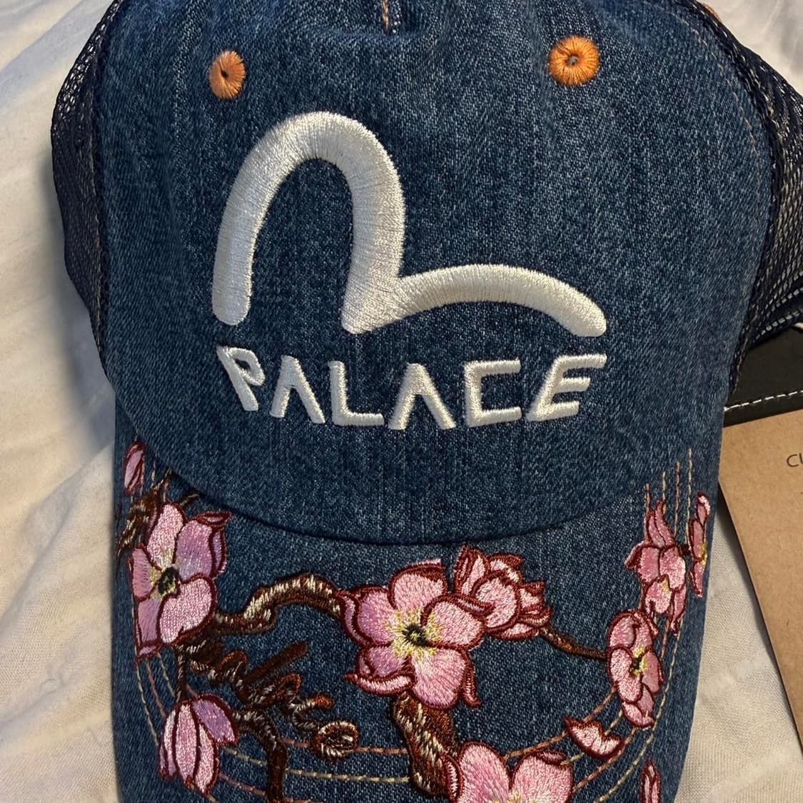 팔라스 X 에비수 데님 앤 메쉬 트러커 스톤 워시 캡 상품이미지3