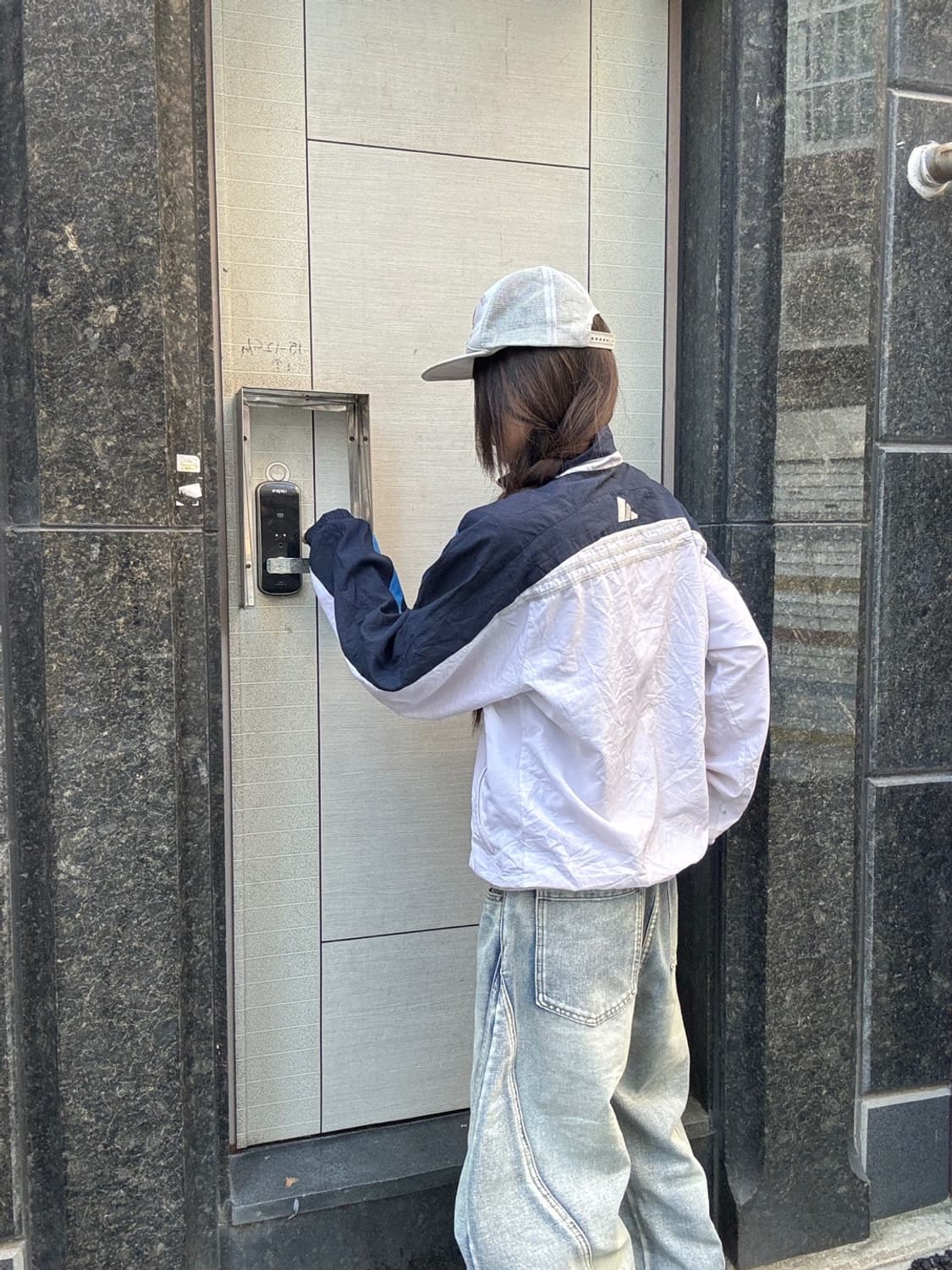 90s 올드스쿨 ADIDAS 배색 바람막이 점퍼 상품이미지3