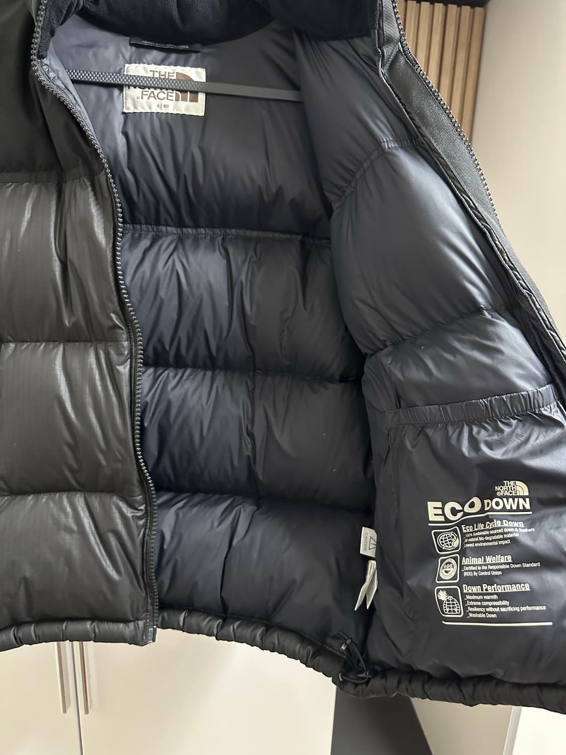 노스페이스 눕시 패딩 블랙 S(90~95 상품이미지7
