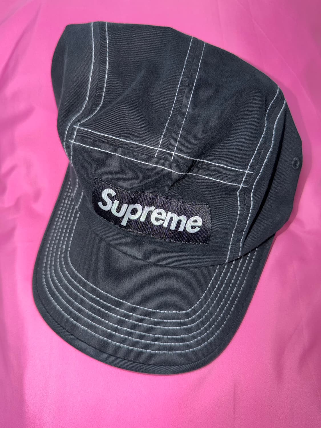 슈프림 캡 모자 블랙 상품이미지1