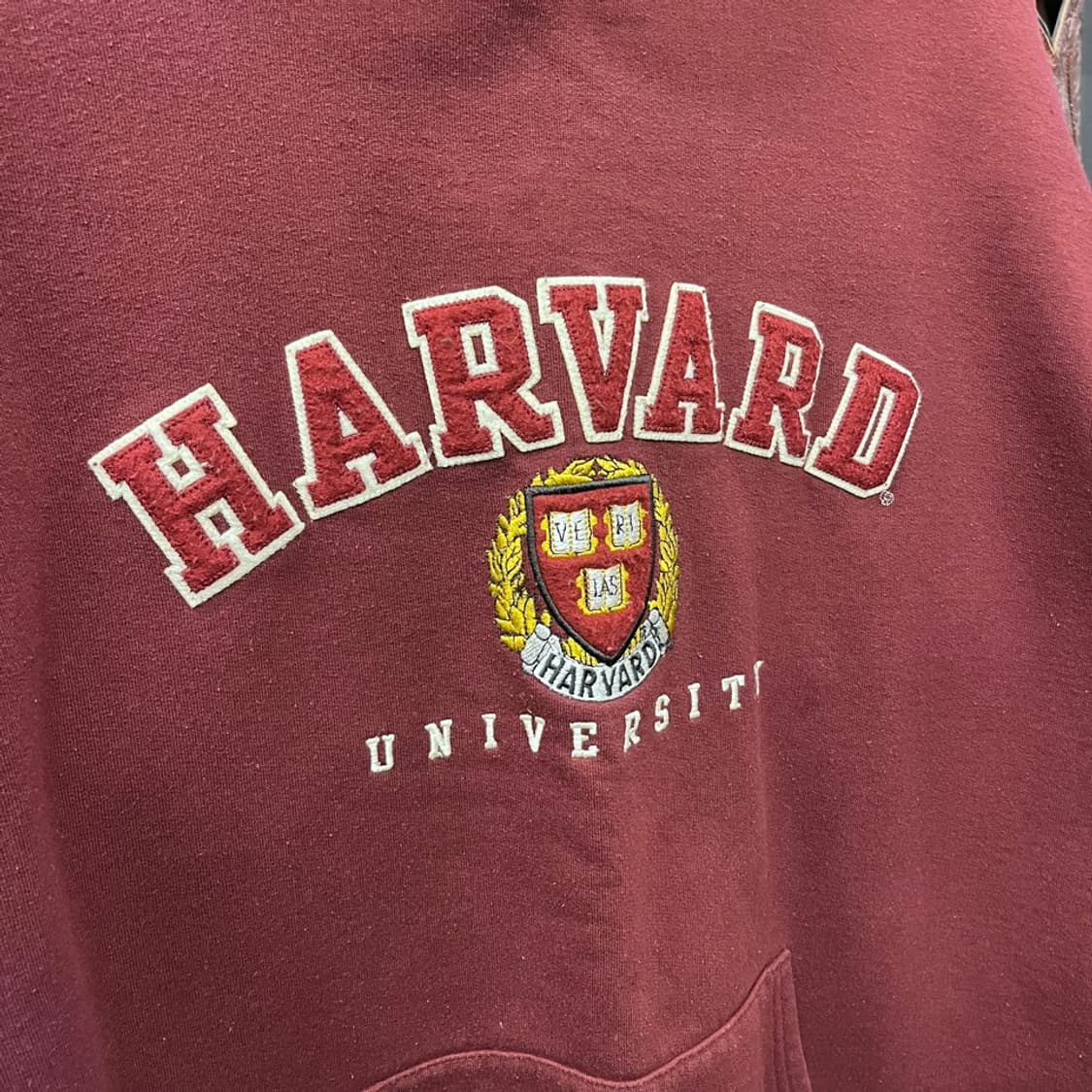 챔피온 하버드 유니버시티 후드 후디 아이비 리그 버건디 상품이미지5