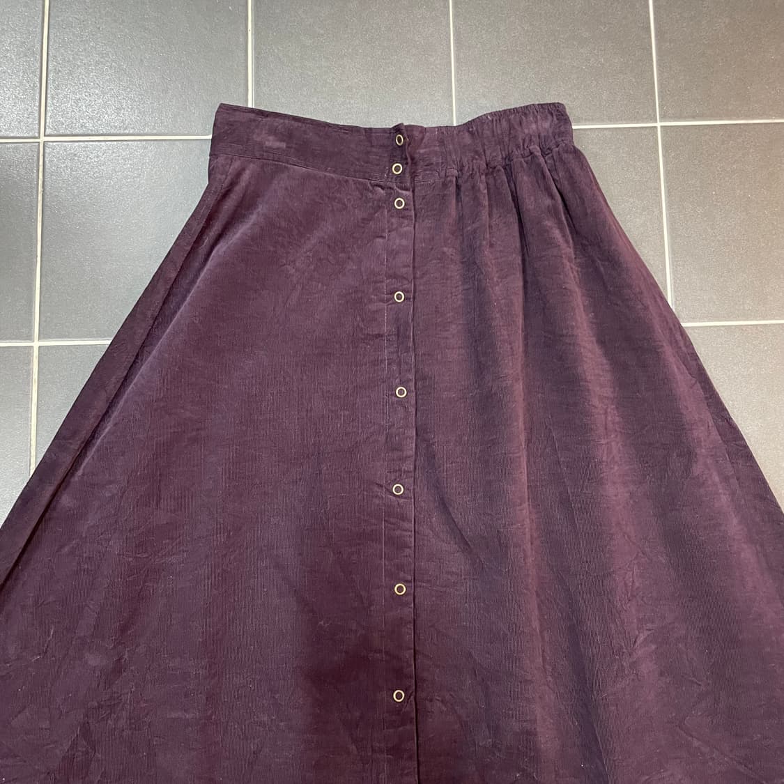 Vintage coduroi long skirt 상품이미지3