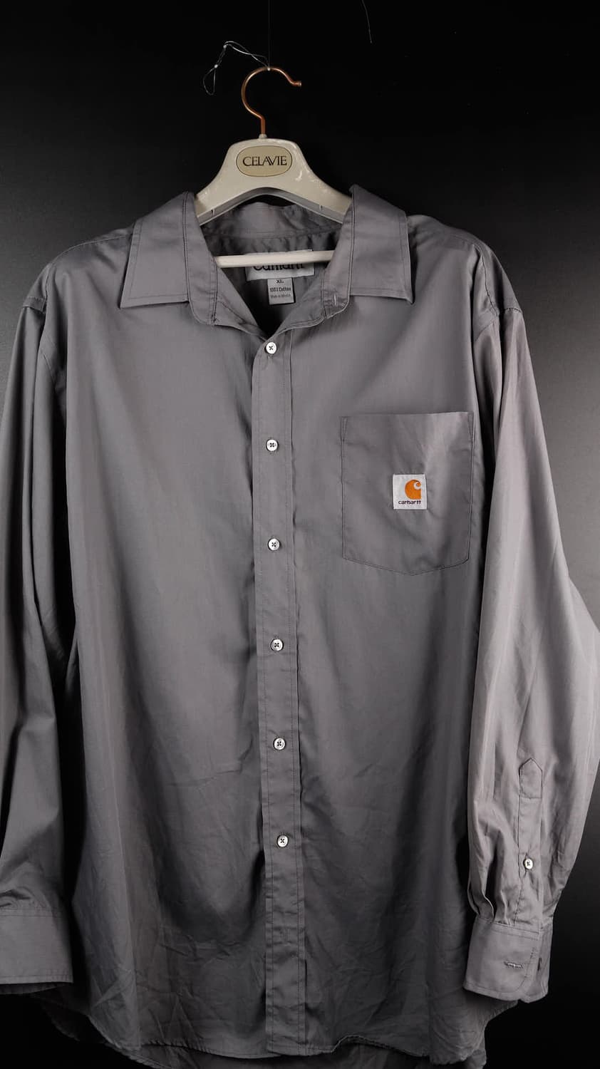 칼하트 회색 솔리드셔츠 상품이미지1