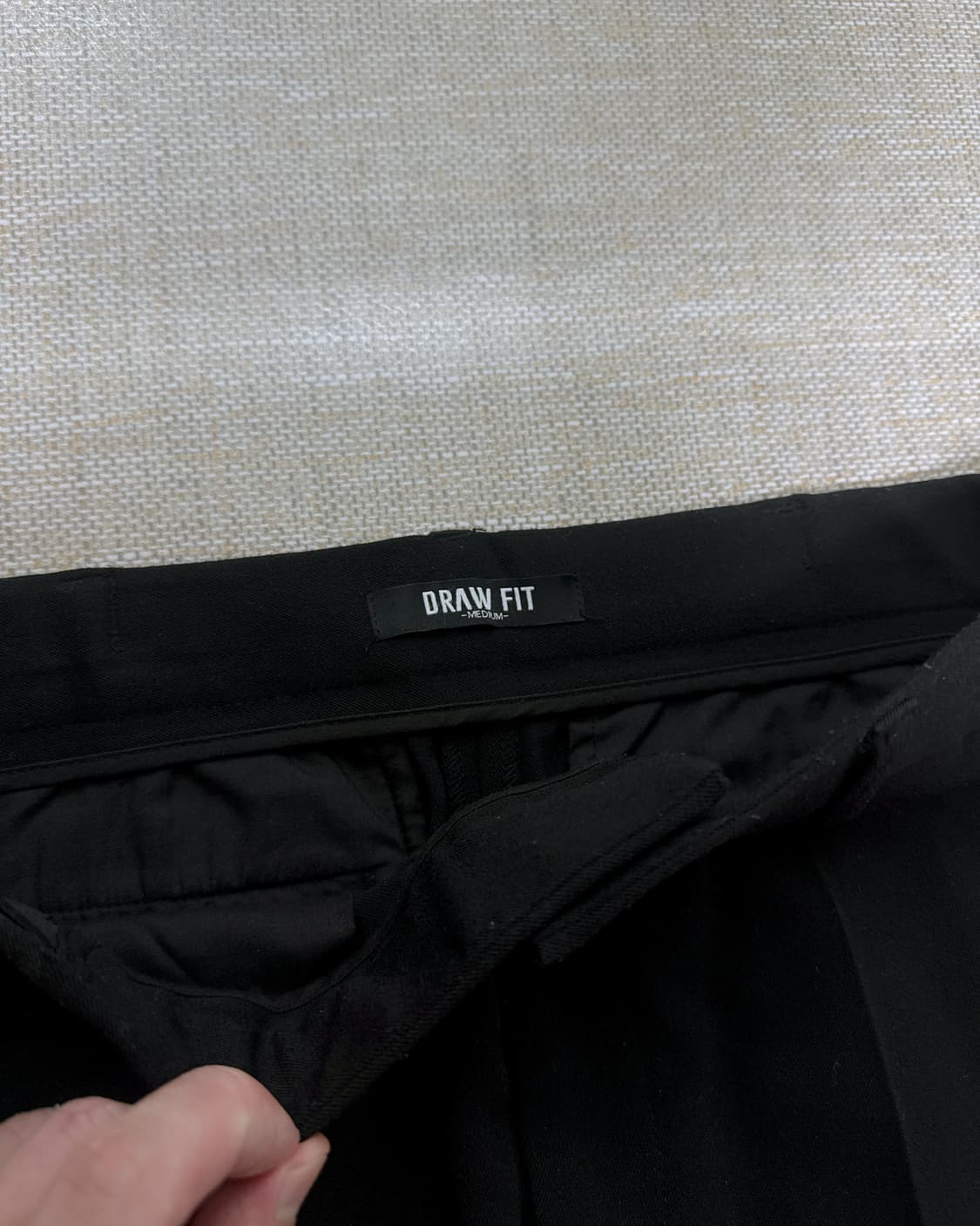 드로우핏 모더니티 히든 밴딩 슬랙스 블랙 M 상품이미지2