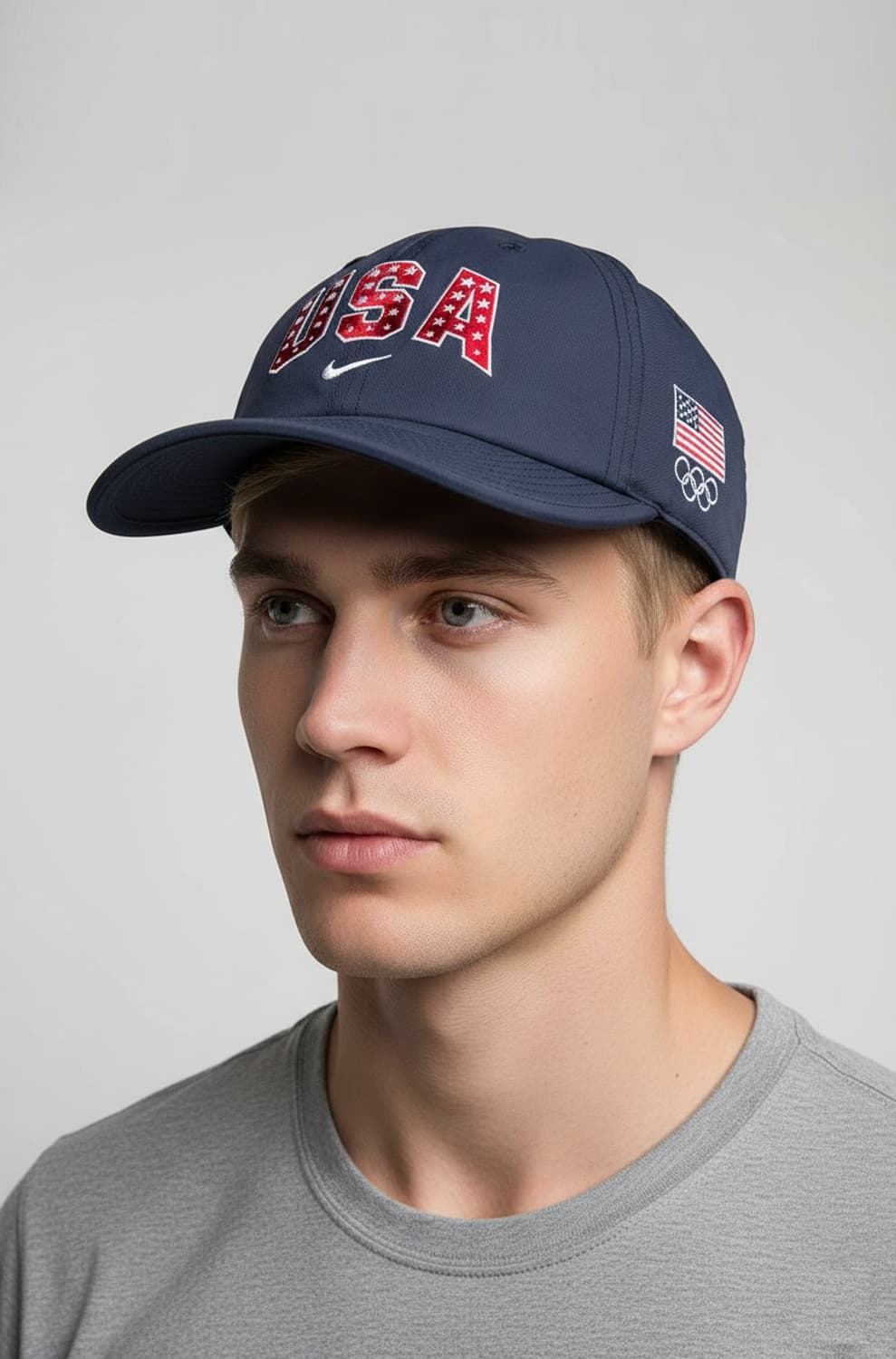 NIKE 나이키 USA 미국 올림픽 나일론 네이비 볼캡 모자 운동 헬스 상품이미지2